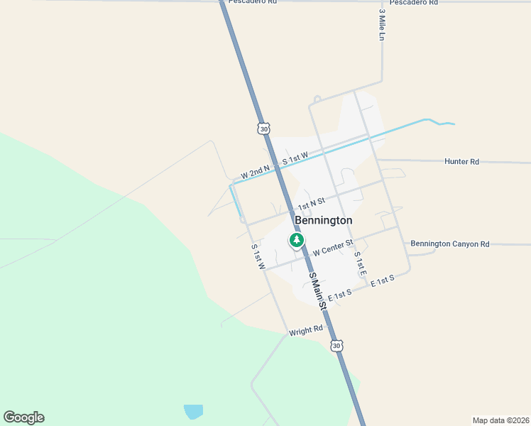 map of restaurants, bars, coffee shops, grocery stores, and more near 108 West 1st North in Montpelier