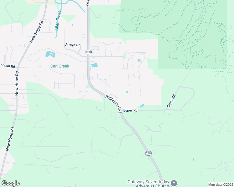 map of restaurants, bars, coffee shops, grocery stores, and more near 128 Covey Lane in Grants Pass
