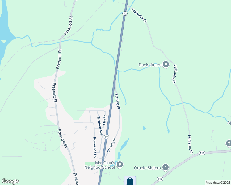 map of restaurants, bars, coffee shops, grocery stores, and more near 91 Sterling Place in West Boylston