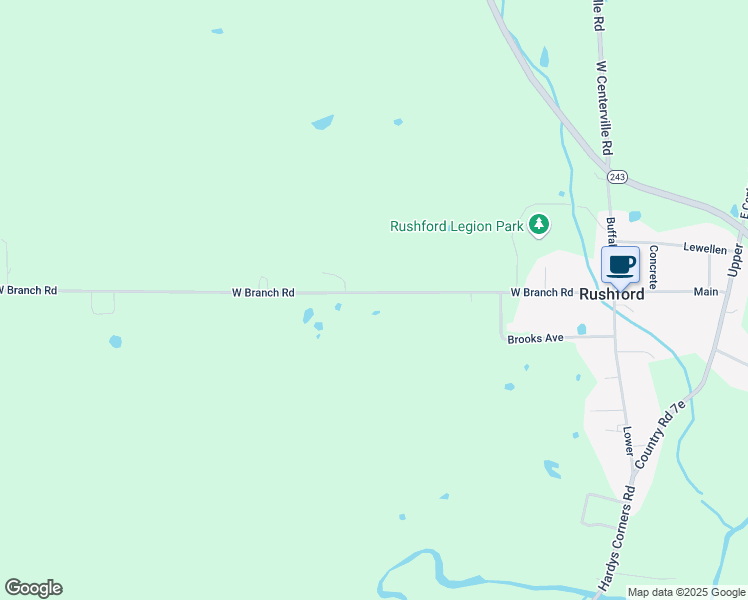 map of restaurants, bars, coffee shops, grocery stores, and more near 9199 West Branch Road in Farmersville Station
