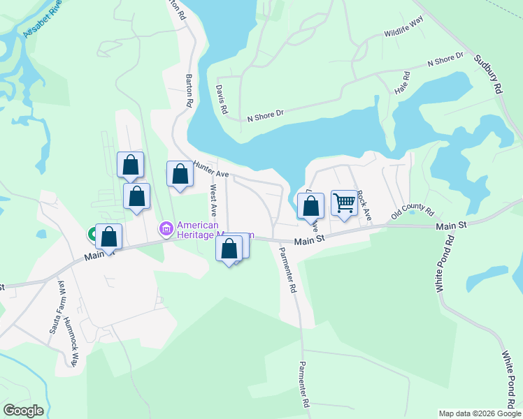 map of restaurants, bars, coffee shops, grocery stores, and more near 22 Hunter Avenue in Hudson