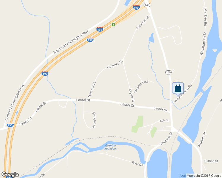 map of restaurants, bars, coffee shops, grocery stores, and more near 92 Laurel Street in West Boylston