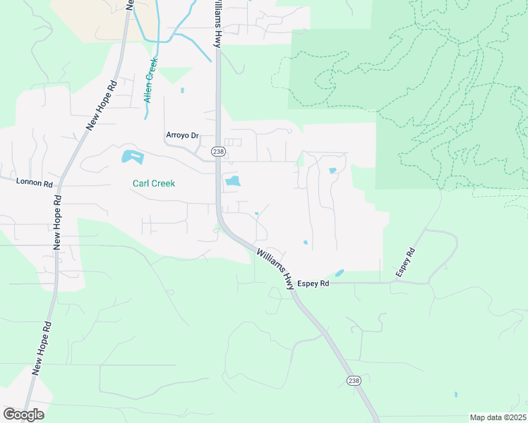 map of restaurants, bars, coffee shops, grocery stores, and more near 216 Twisted Pines Drive in Grants Pass