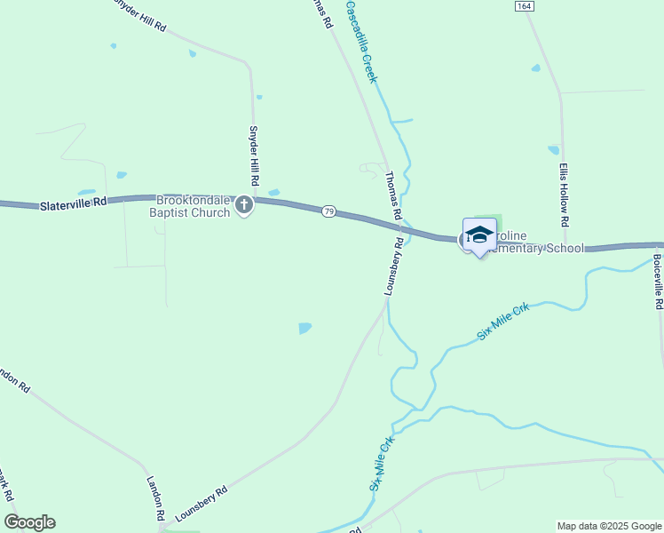 map of restaurants, bars, coffee shops, grocery stores, and more near 2357 Slaterville Road in Ithaca