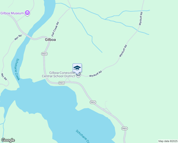 map of restaurants, bars, coffee shops, grocery stores, and more near 132 Wyckoff Road in Gilboa