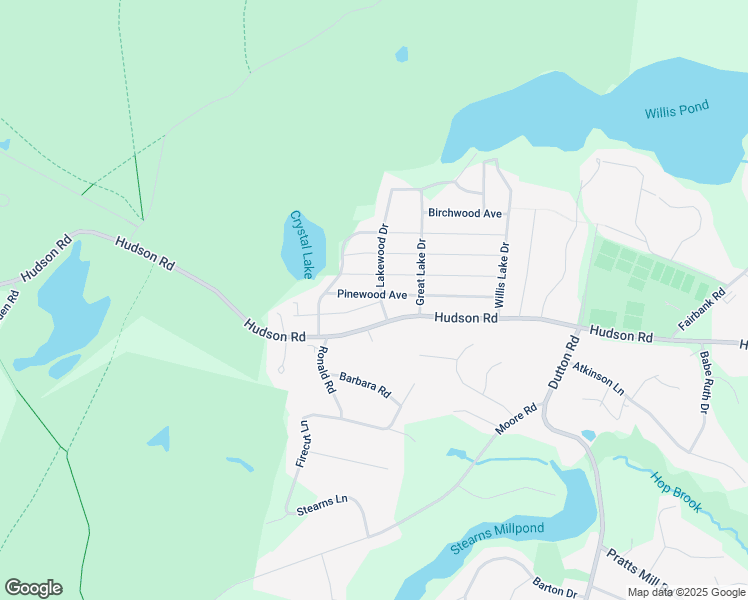 map of restaurants, bars, coffee shops, grocery stores, and more near 11 Lakewood Drive in Sudbury