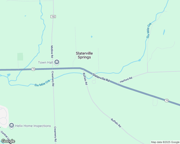 map of restaurants, bars, coffee shops, grocery stores, and more near 2740 Slaterville Road in Brooktondale