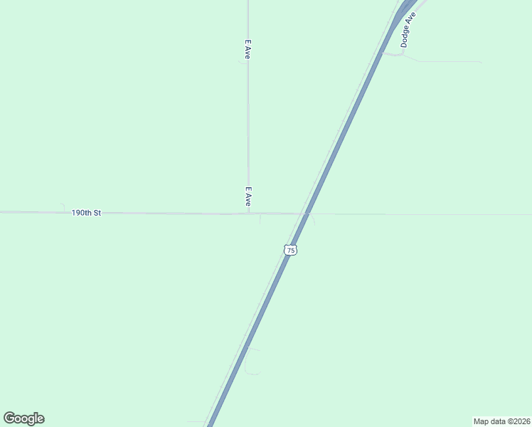 map of restaurants, bars, coffee shops, grocery stores, and more near 466 190th Street in Dakota City