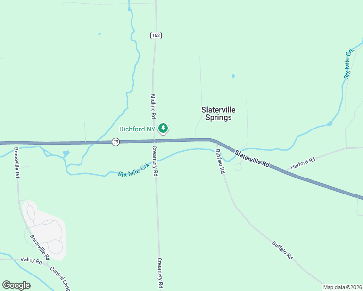 map of restaurants, bars, coffee shops, grocery stores, and more near 2689 Slaterville Road in Slaterville Springs