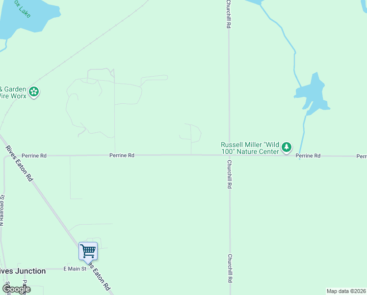 map of restaurants, bars, coffee shops, grocery stores, and more near 3240 Perrine Road in Rives Junction
