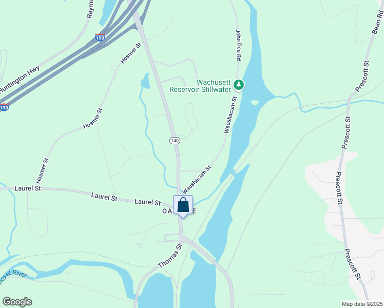 map of restaurants, bars, coffee shops, grocery stores, and more near 86 North Main Street in West Boylston