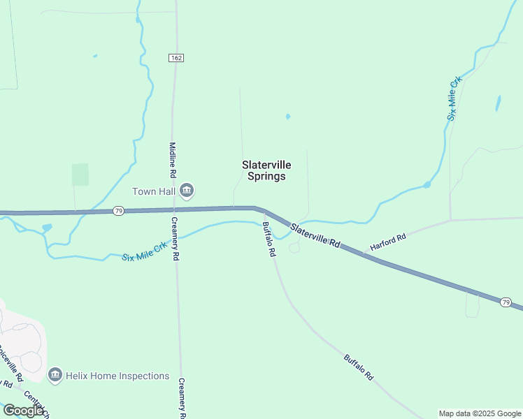map of restaurants, bars, coffee shops, grocery stores, and more near 2740 Slaterville Road in Brooktondale
