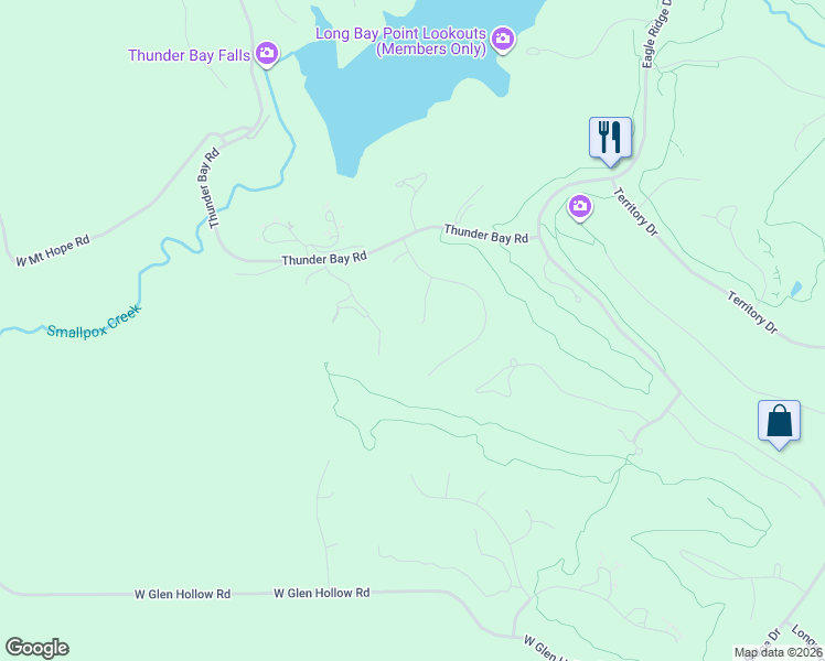 map of restaurants, bars, coffee shops, grocery stores, and more near 9 Woodway Court in Galena