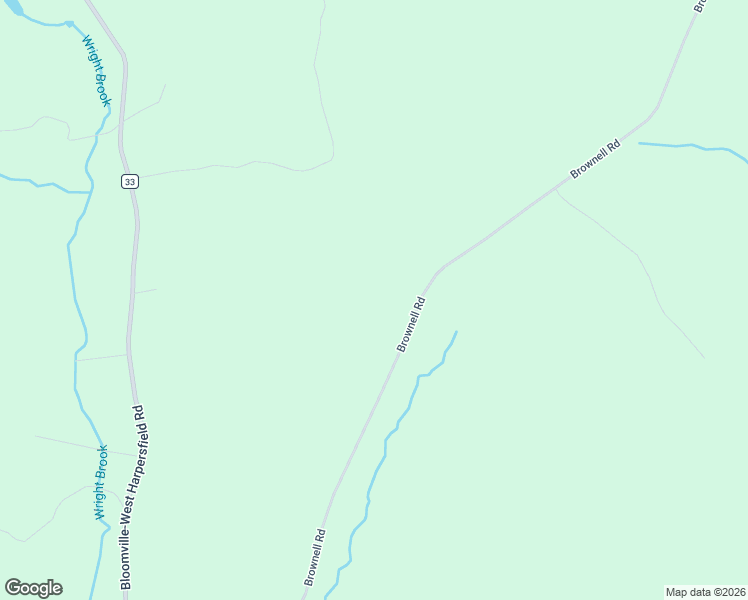 map of restaurants, bars, coffee shops, grocery stores, and more near 1127 Brownell Road in Bloomville