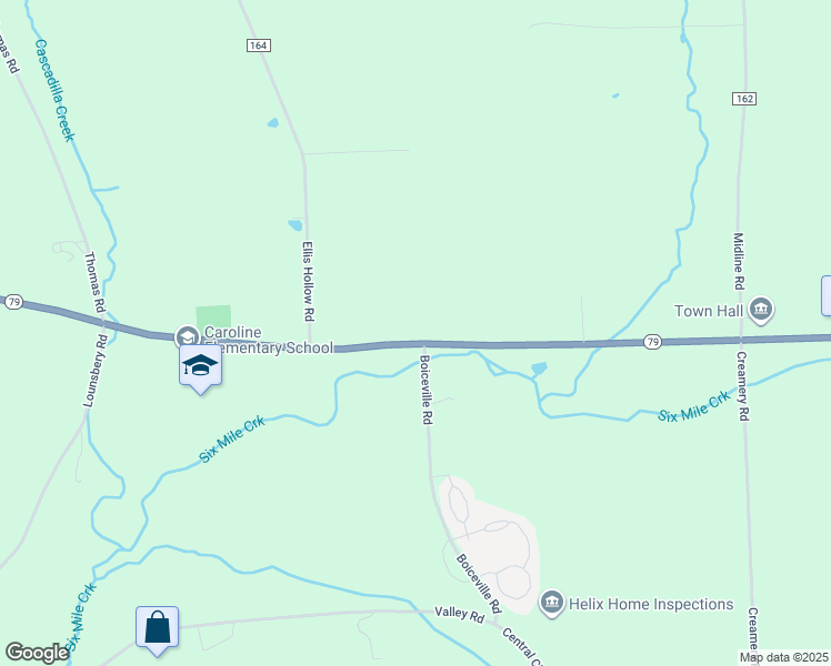 map of restaurants, bars, coffee shops, grocery stores, and more near 2522 Slaterville Rd in Ithaca