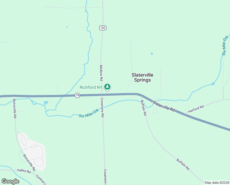 map of restaurants, bars, coffee shops, grocery stores, and more near 2689 Slaterville Road in Slaterville Springs