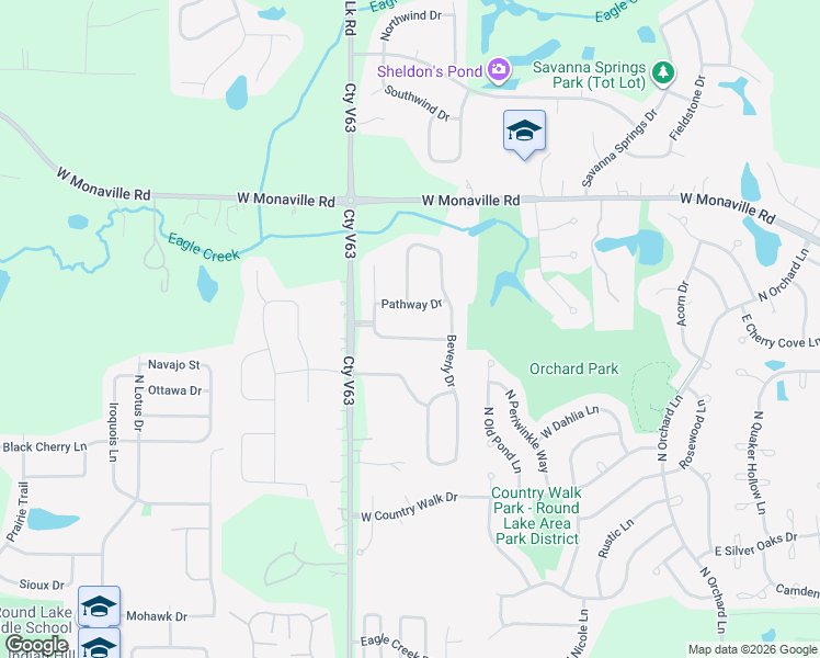 map of restaurants, bars, coffee shops, grocery stores, and more near 331 Greenview Lane in Lake Villa