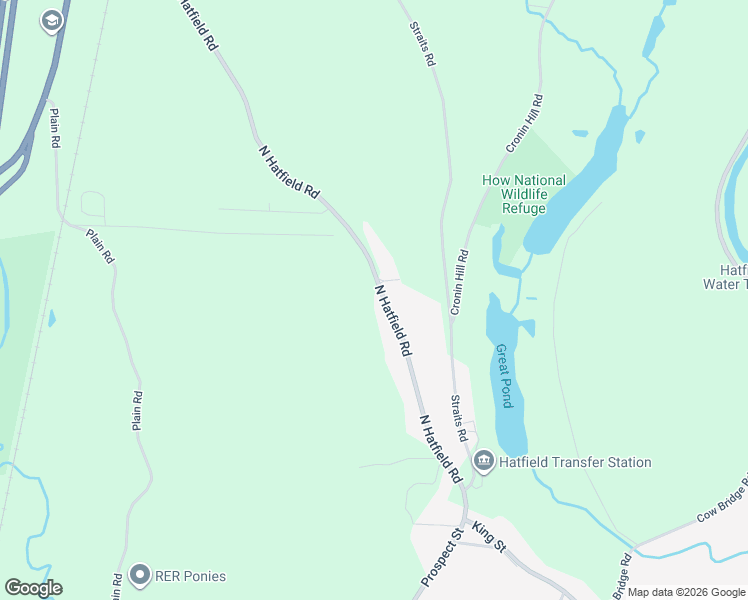 map of restaurants, bars, coffee shops, grocery stores, and more near 61 North Hatfield Road in Hatfield