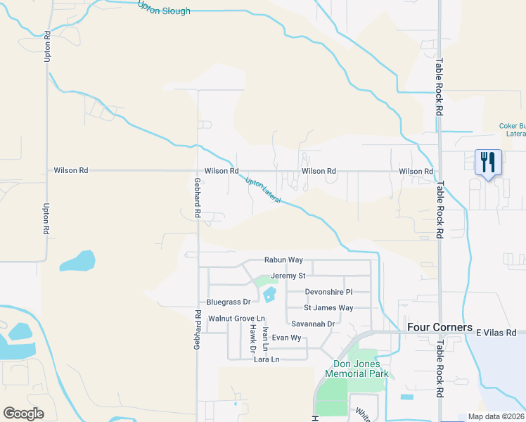 map of restaurants, bars, coffee shops, grocery stores, and more near 549 Wilson Road in Central Point
