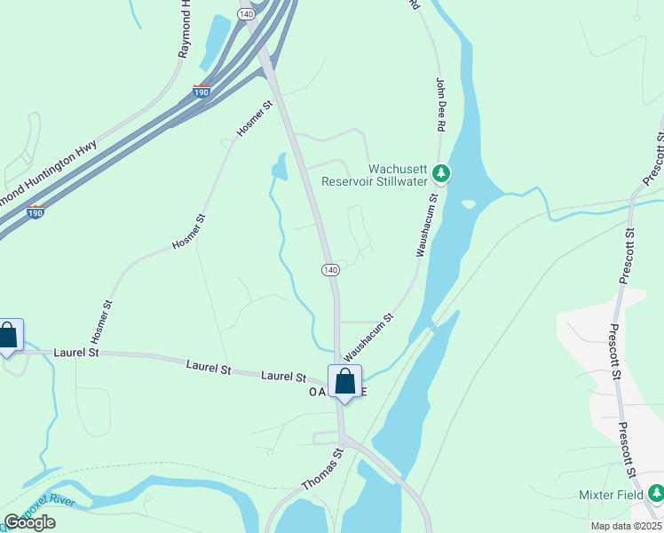 map of restaurants, bars, coffee shops, grocery stores, and more near 92 North Main Street in West Boylston