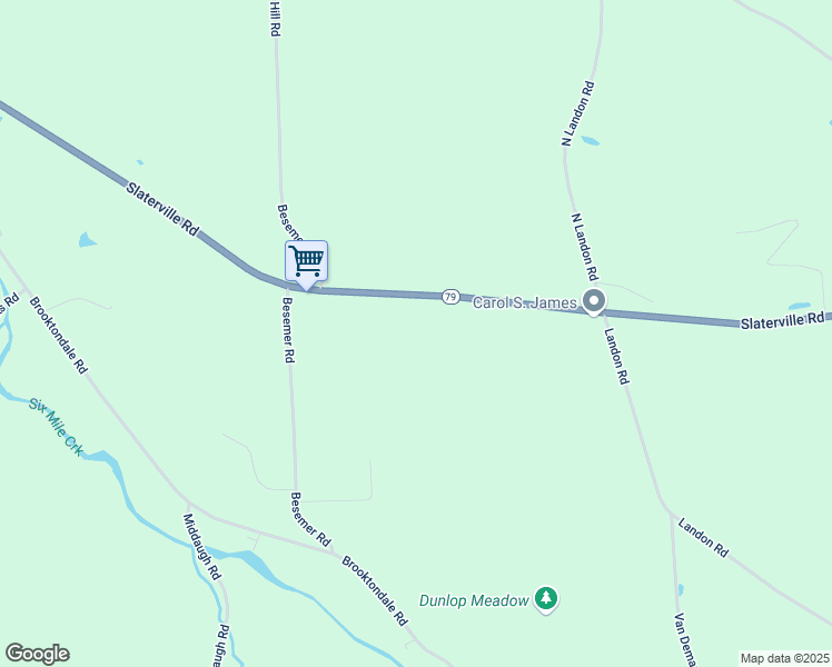 map of restaurants, bars, coffee shops, grocery stores, and more near 2075 Slaterville Rd in Ithaca