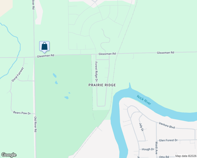 map of restaurants, bars, coffee shops, grocery stores, and more near 9255 Forest Ridge Drive in Roscoe