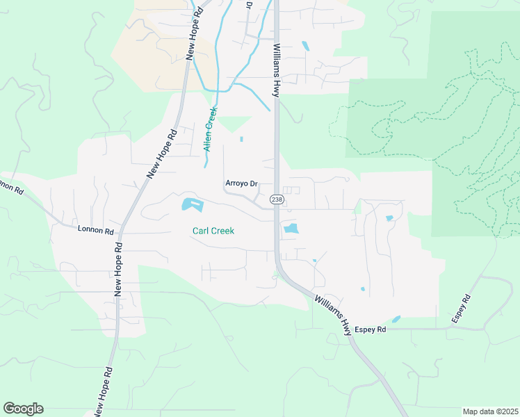 map of restaurants, bars, coffee shops, grocery stores, and more near 3343 Southwest Bennett Lane in Grants Pass