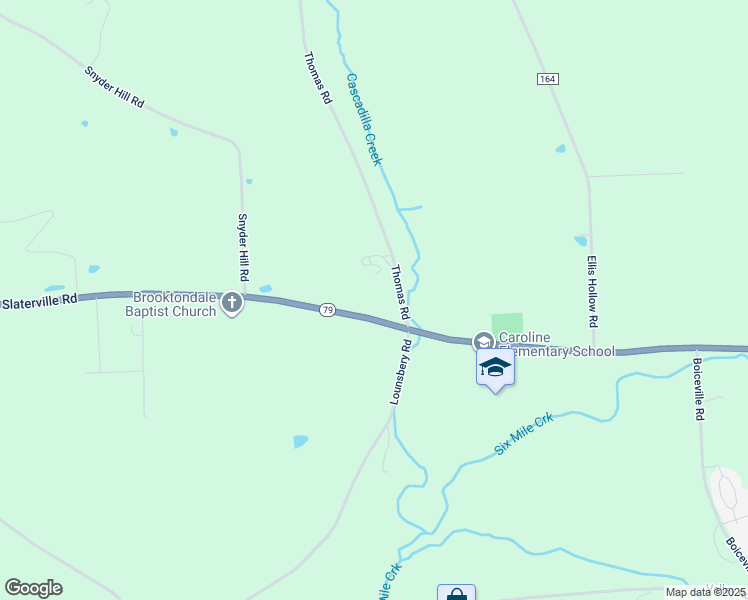 map of restaurants, bars, coffee shops, grocery stores, and more near 10 Thomas Road in Ithaca