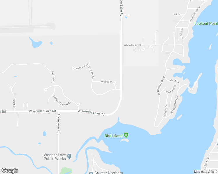 map of restaurants, bars, coffee shops, grocery stores, and more near 8402 Stillwater Road in Wonder Lake