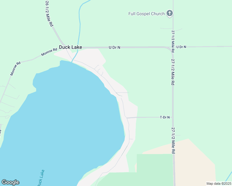map of restaurants, bars, coffee shops, grocery stores, and more near 861 North Shore Drive in Springport