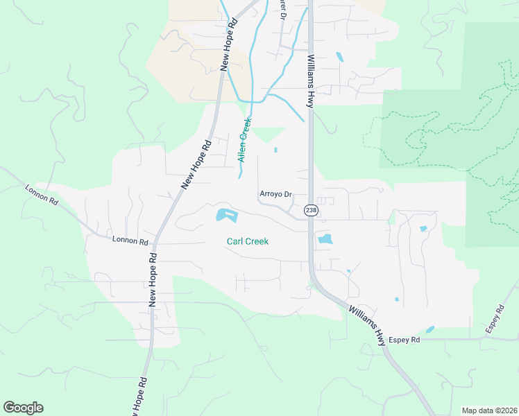 map of restaurants, bars, coffee shops, grocery stores, and more near 213 Southwest Whispering Drive in Grants Pass