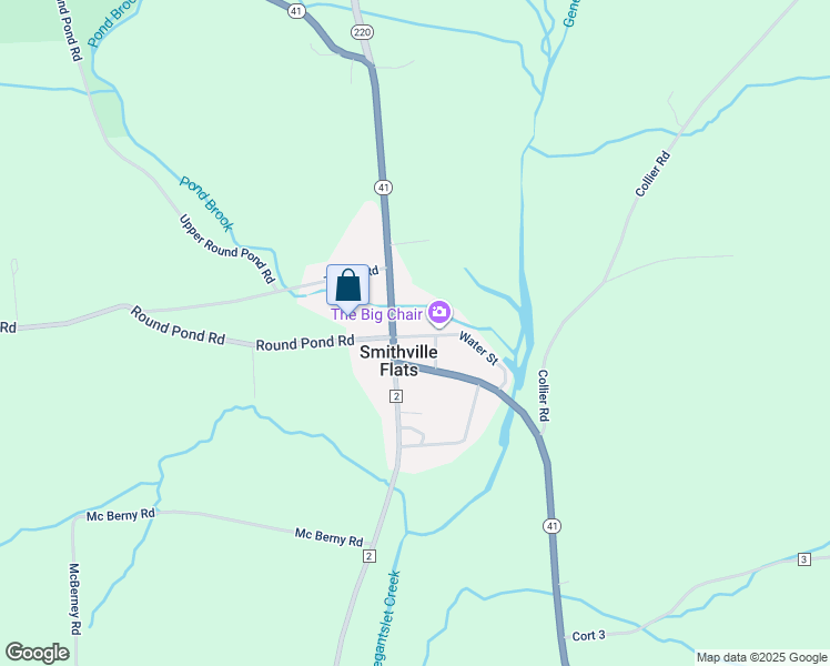 map of restaurants, bars, coffee shops, grocery stores, and more near 109 Water Street in Smithville Flats