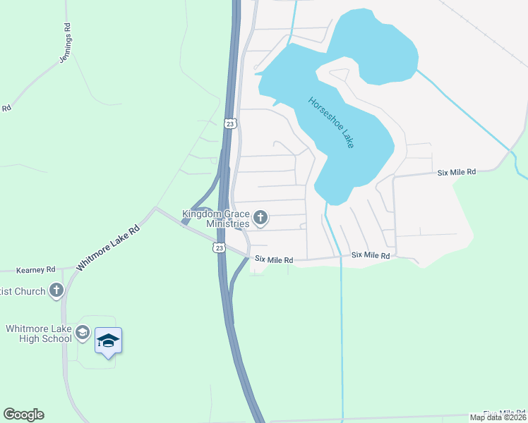 map of restaurants, bars, coffee shops, grocery stores, and more near 255 Fairmount Drive in Whitmore Lake