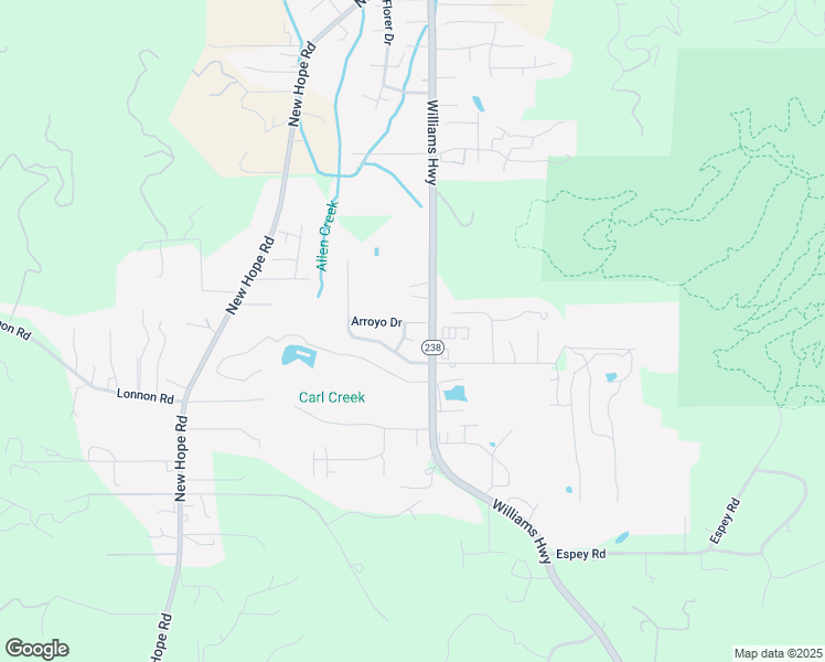 map of restaurants, bars, coffee shops, grocery stores, and more near 3343 Southwest Bennett Lane in Grants Pass