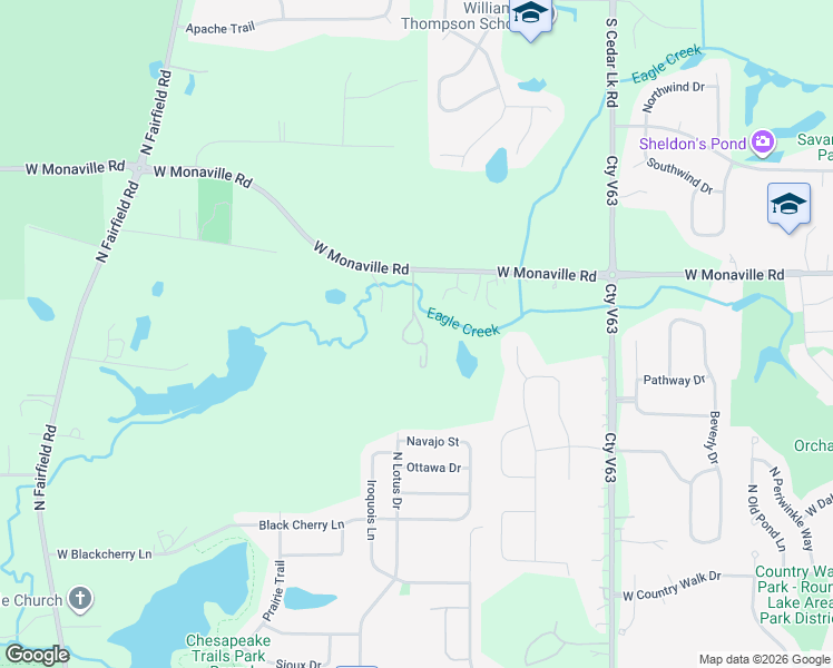 map of restaurants, bars, coffee shops, grocery stores, and more near 701 West Monaville Road in Lake Villa