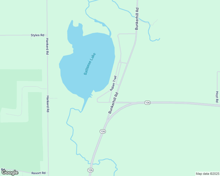 map of restaurants, bars, coffee shops, grocery stores, and more near 35 Indian Trail in Munith