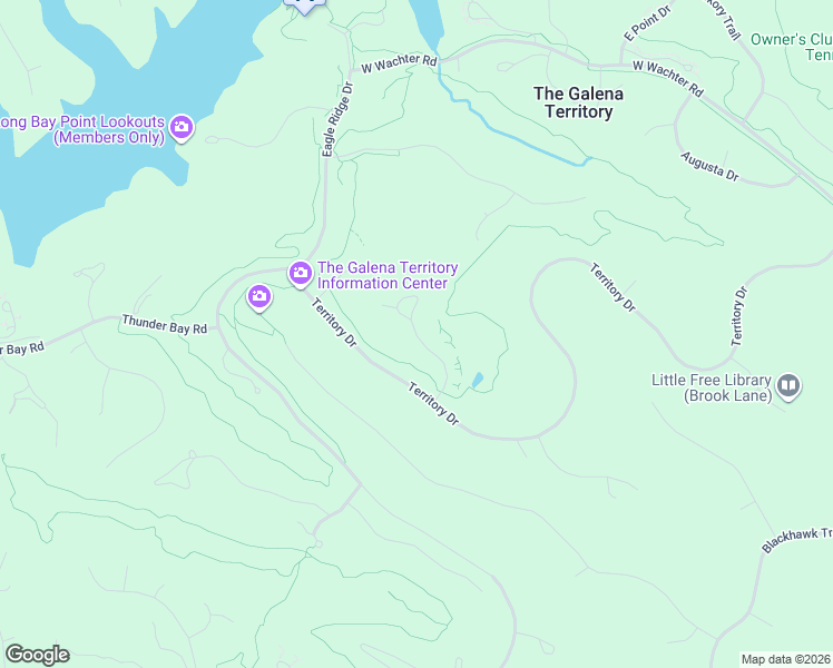 map of restaurants, bars, coffee shops, grocery stores, and more near 26 Valleywood Lane in Galena