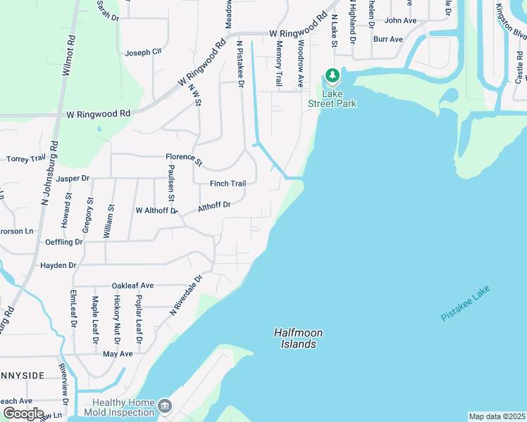 map of restaurants, bars, coffee shops, grocery stores, and more near 704 Oeffling Drive in McHenry