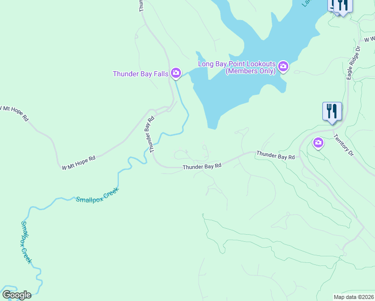 map of restaurants, bars, coffee shops, grocery stores, and more near 3 Settler Lane in Galena