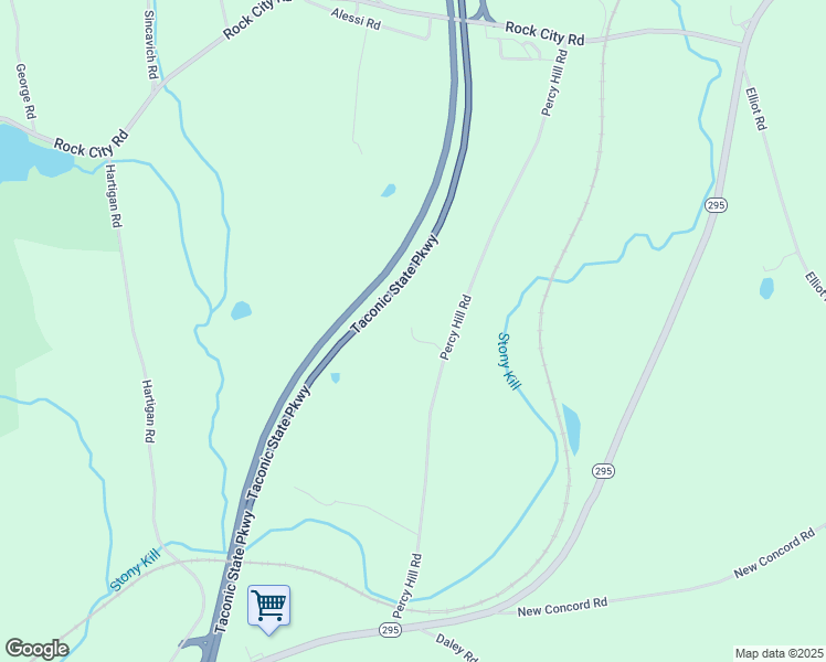 map of restaurants, bars, coffee shops, grocery stores, and more near 125 Percy Hill Road in Old Chatham