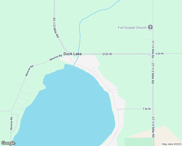 map of restaurants, bars, coffee shops, grocery stores, and more near 861 North Shore Drive in Springport