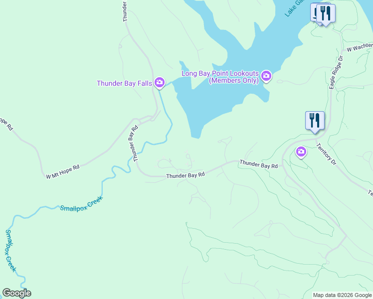 map of restaurants, bars, coffee shops, grocery stores, and more near 31 Thatcher Lane in Galena
