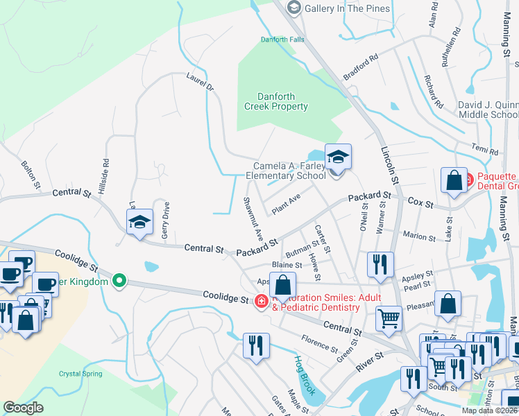 map of restaurants, bars, coffee shops, grocery stores, and more near 24 Plant Avenue in Hudson