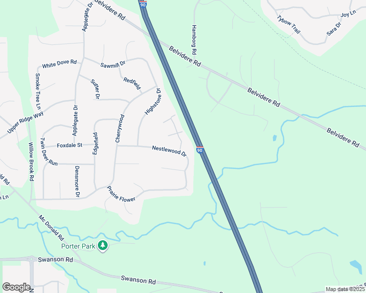 map of restaurants, bars, coffee shops, grocery stores, and more near 9611 Bagly Drive in Roscoe