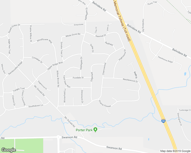 map of restaurants, bars, coffee shops, grocery stores, and more near 9509 Edgefield in Roscoe