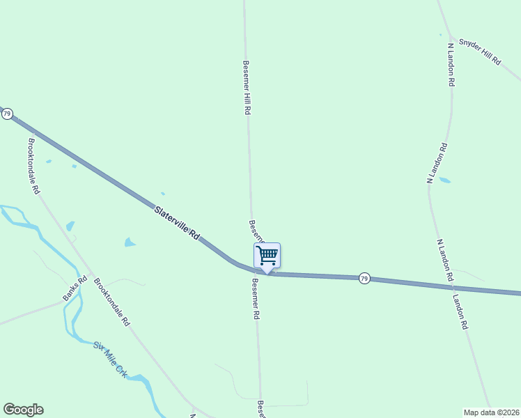 map of restaurants, bars, coffee shops, grocery stores, and more near 43 Besemer Hill Rd in Ithaca