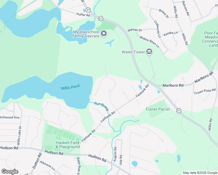 map of restaurants, bars, coffee shops, grocery stores, and more near 34 Phillips Road in Sudbury