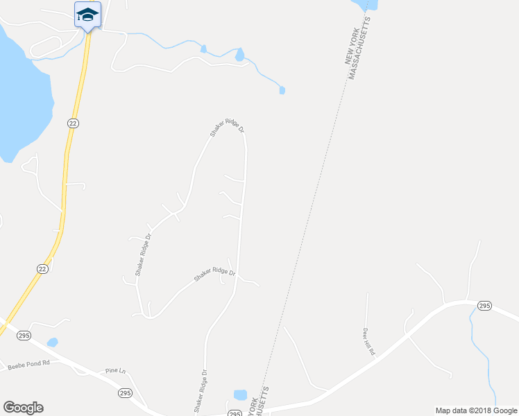 map of restaurants, bars, coffee shops, grocery stores, and more near 152 Shaker Ridge Drive in Canaan