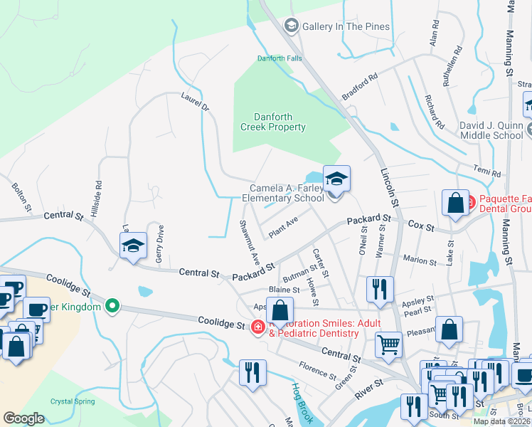 map of restaurants, bars, coffee shops, grocery stores, and more near 24 Plant Avenue in Hudson