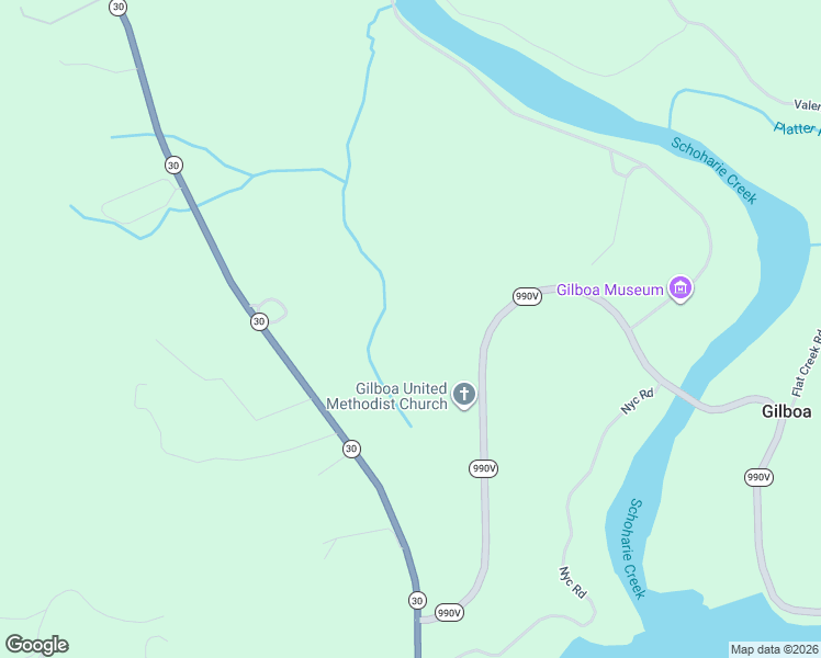 map of restaurants, bars, coffee shops, grocery stores, and more near 211 New York 990V in Gilboa